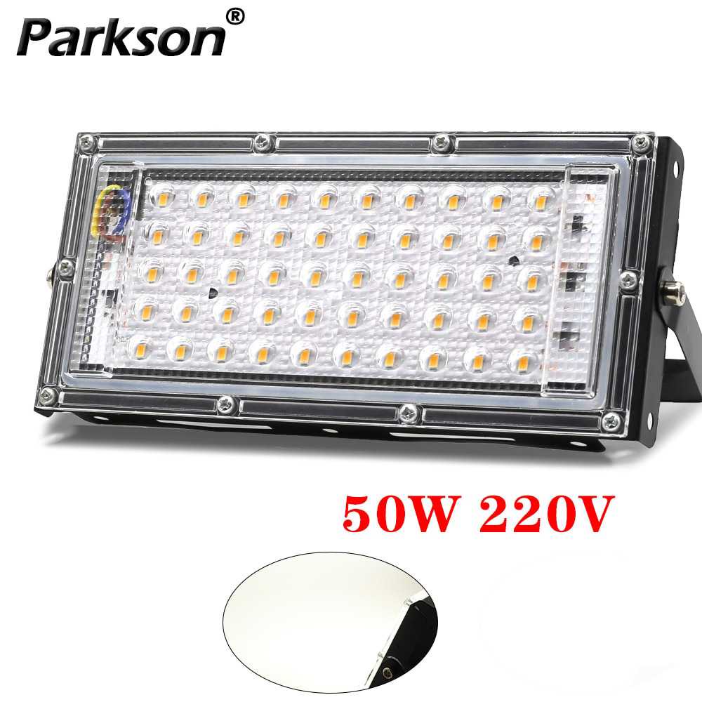 Lampu Sorot Flood Light 4500 Lumens 50W Cool White / Lampu LED Sorot Tembak Outdoor Lapangan Super Terang / Lampu Sorot 20Watt Tembak LED / Tembak LED Slim 50Watt / Lampu Sorot Putih Floodlight Rumah Taman Halaman Anti Air / Rgb Lampu Tembak LED Murah Ori