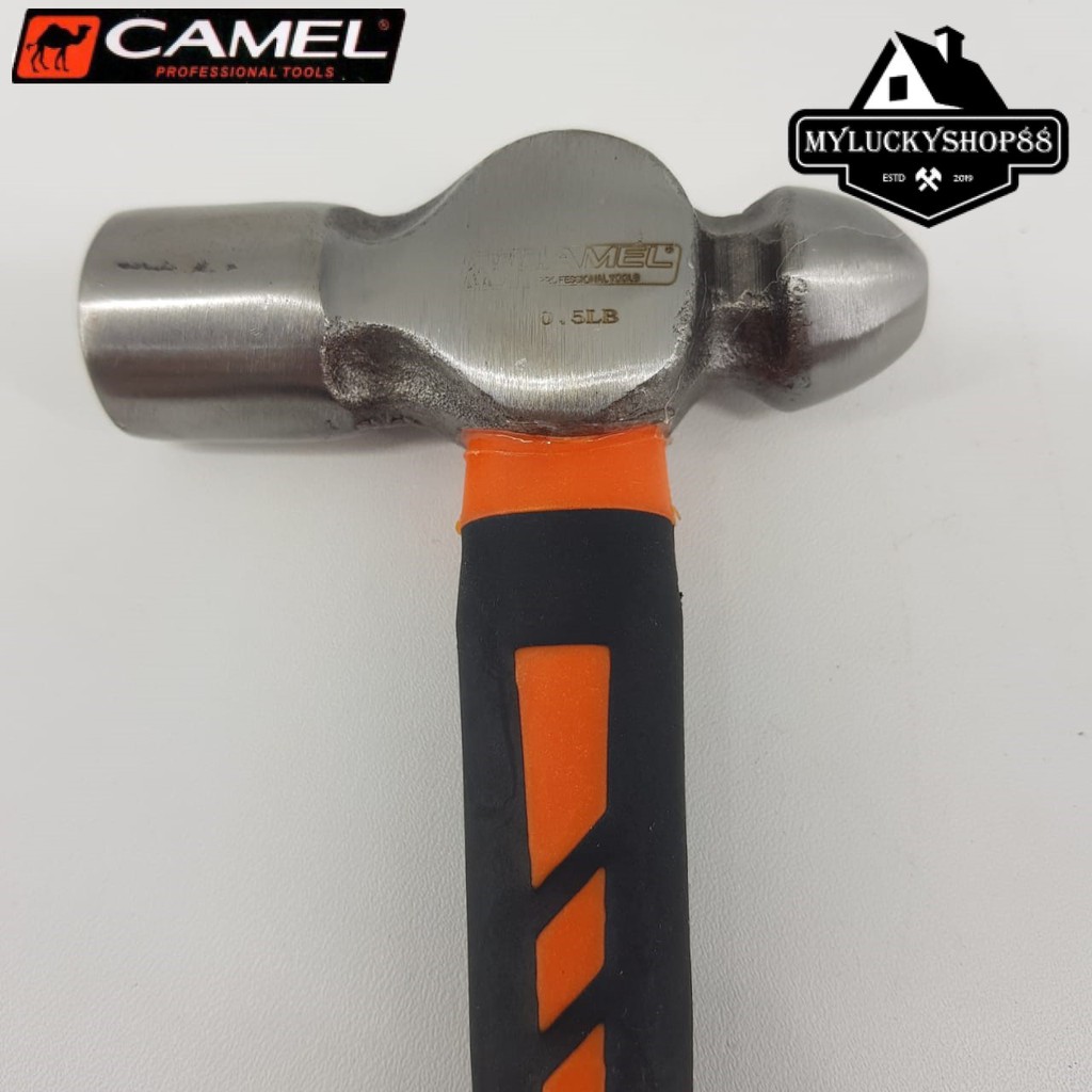 Camel Palu Konde 1/2 LB Ball Pein Hammer Rubber Grip Karet 0.5 LB