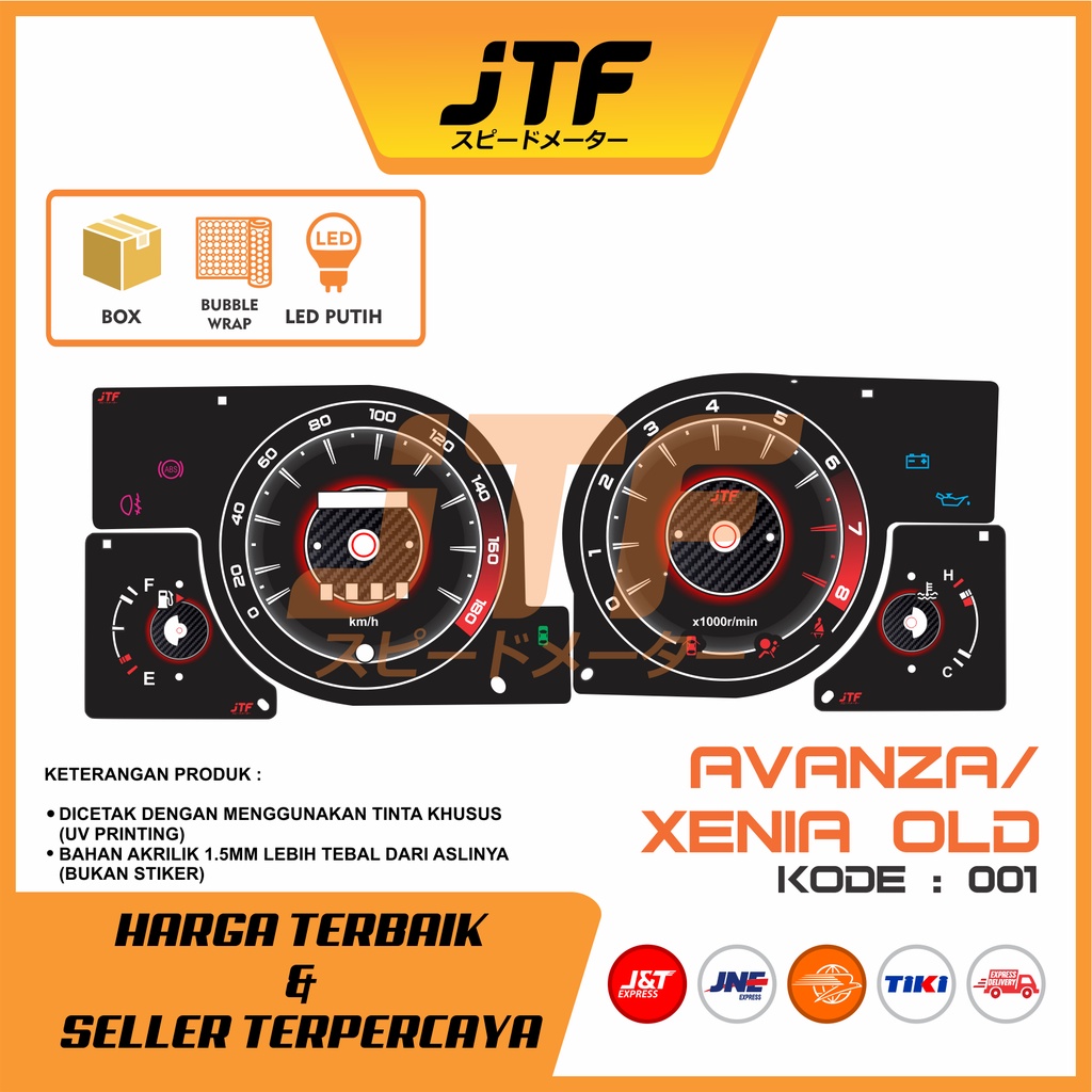 SPEEDOMETER CUSTOM AVANZA OLD - JTF SPEEDGLOW