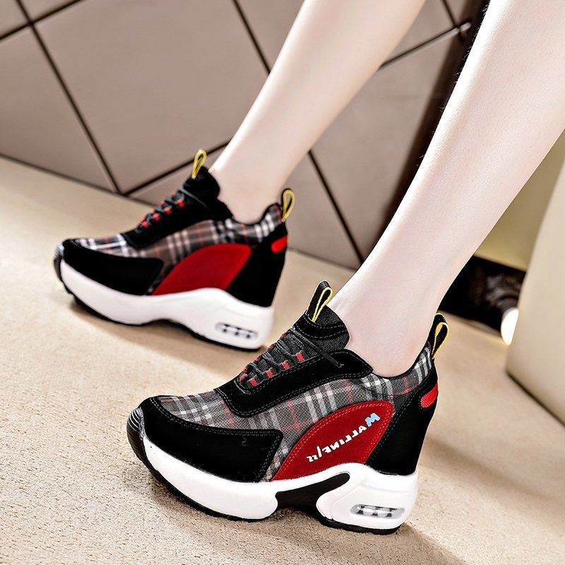 littlekiddoss Sepatu Sneakers Wedges Wanita Import Sepatu Sport Wedges Fashion SD2104