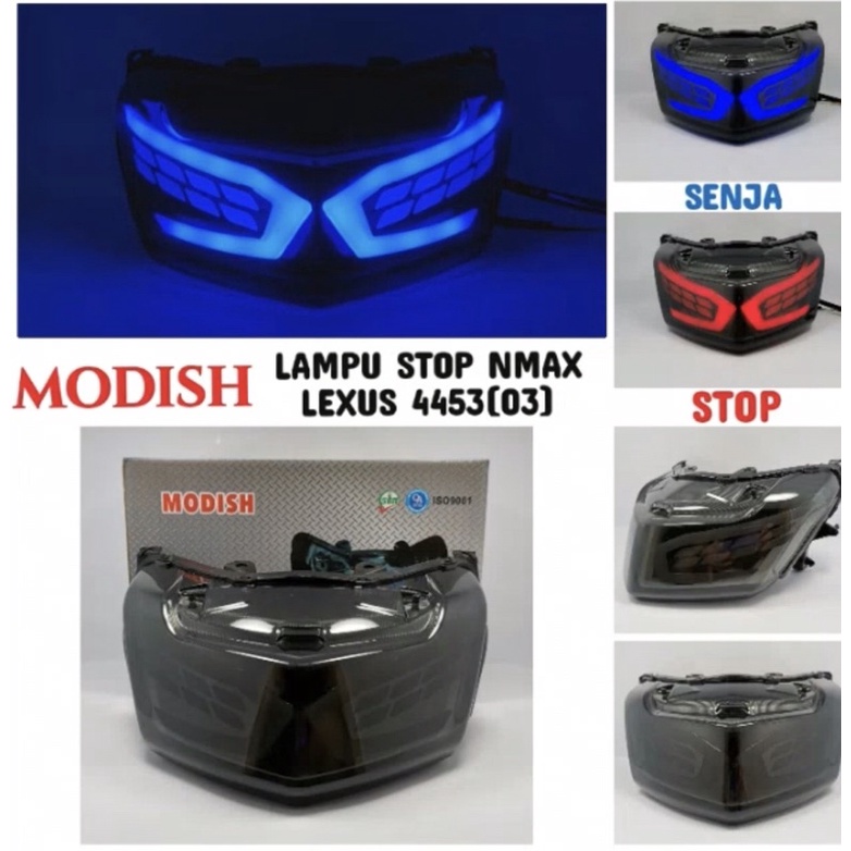 Lampu Stop Nmax 2015-2019 Lampu Belakang Nmax Old 3 in 1 Ready Model Lexus &amp; Lamborghini