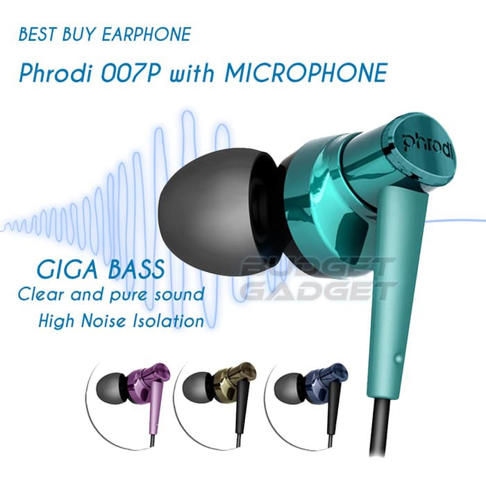 Phrodi 007P Earphone with Microphone - POD-007P
