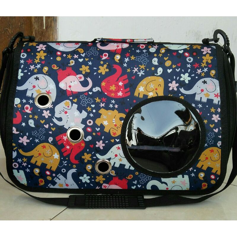 Tas Kucing Mdl 3in1 TRANSPARAN BULAT Tas Hewan Tas Reptil Tas Kelinci Tas Musang
