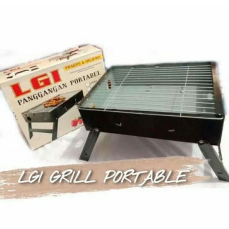BBQ Grill ALAT PANGGANG PORTABLE LGI Panggangan Kaki Bisa di Lipat