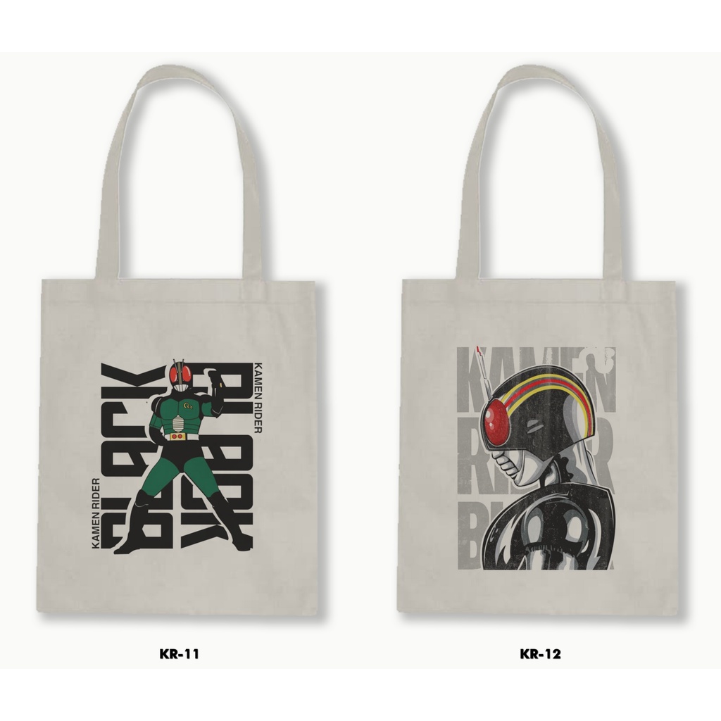 TOTE BAG BLACU - KAMEN RIDER BLACK / KSATRIA BAJA HITAM 1