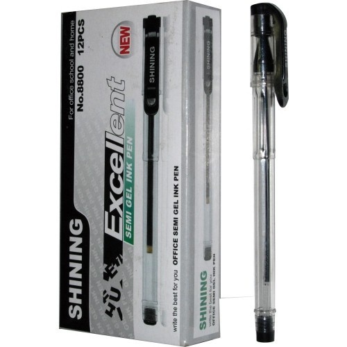 

Shining Ballpoint 8800 Tinta Hitam isi 12 Pc