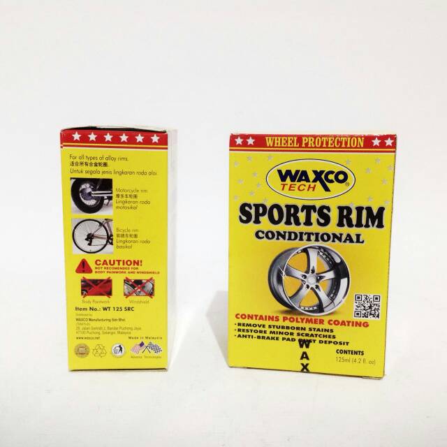 Waxco Pembersih Velg Ban Sports Rim 125 ml - Pengkilap Poles Cleaner Velg Roda Mobil Motor