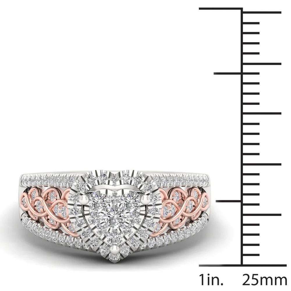 New Products Hot Jewelry Luxury Diamond-encrusted Zircon Love Rings Popular European and American Accessories