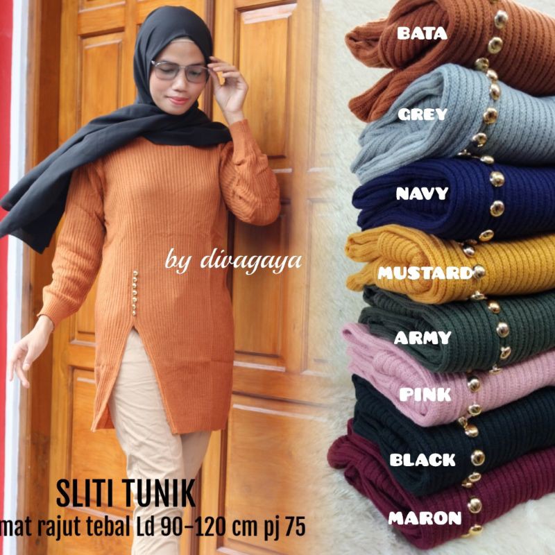 SLITY TUNIK RAJUT SUPER