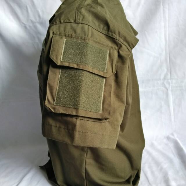 Kemeja helicon/tactical/short sleeve pendek ijo army ripstop cotton