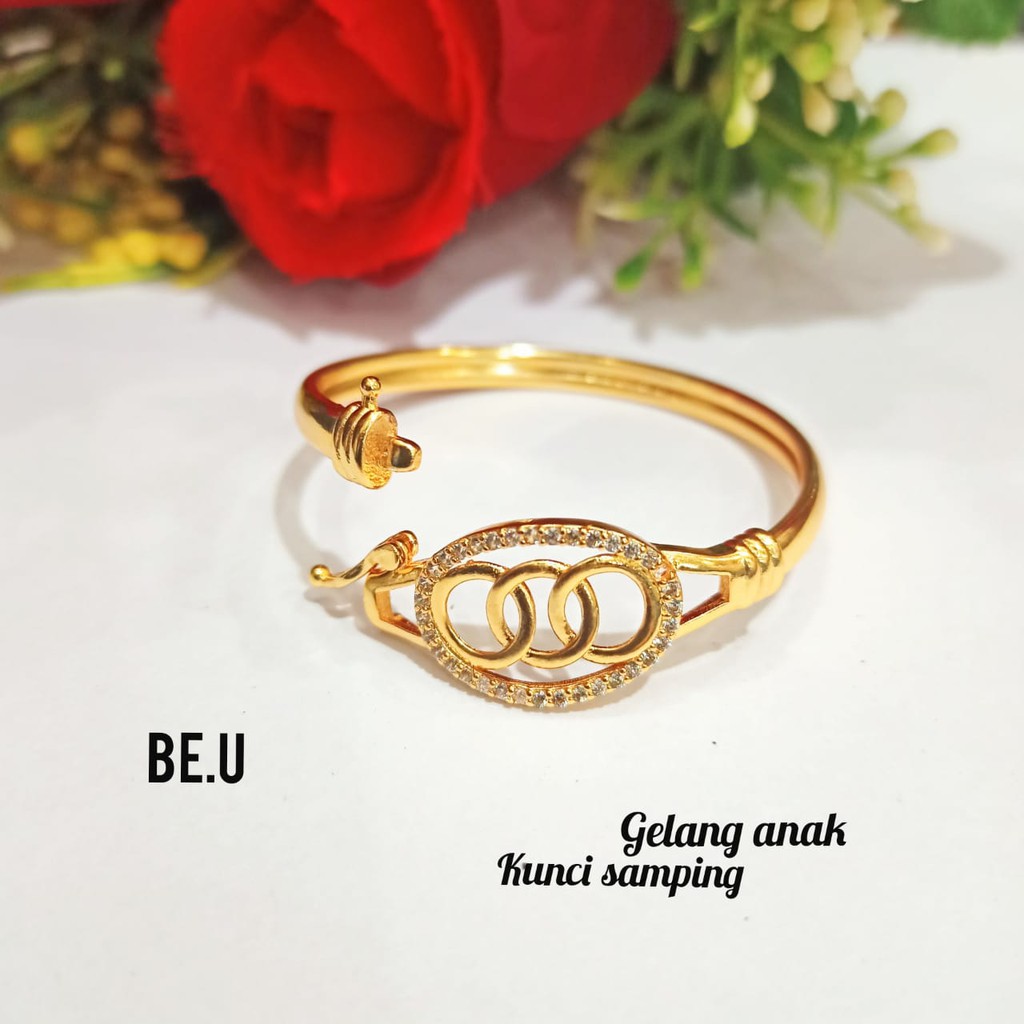 Gelang Bangkok Anak Permata Zircon Gold Perhiasan Anak limited edition