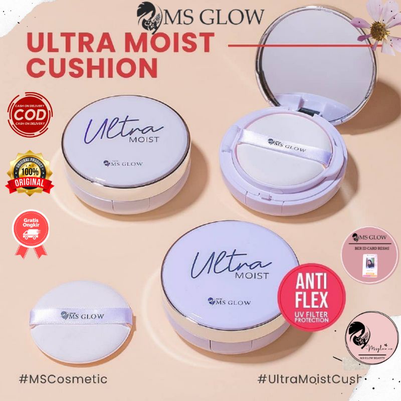 [ ORIGINAL ] DISKON MS GLOW MOIST CUSHION (foundation bedak bikin putih  sehat