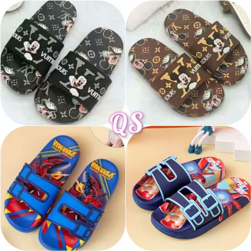 Sandal Anak LV SPIDER IRON Impor Premium (sz.26-35)