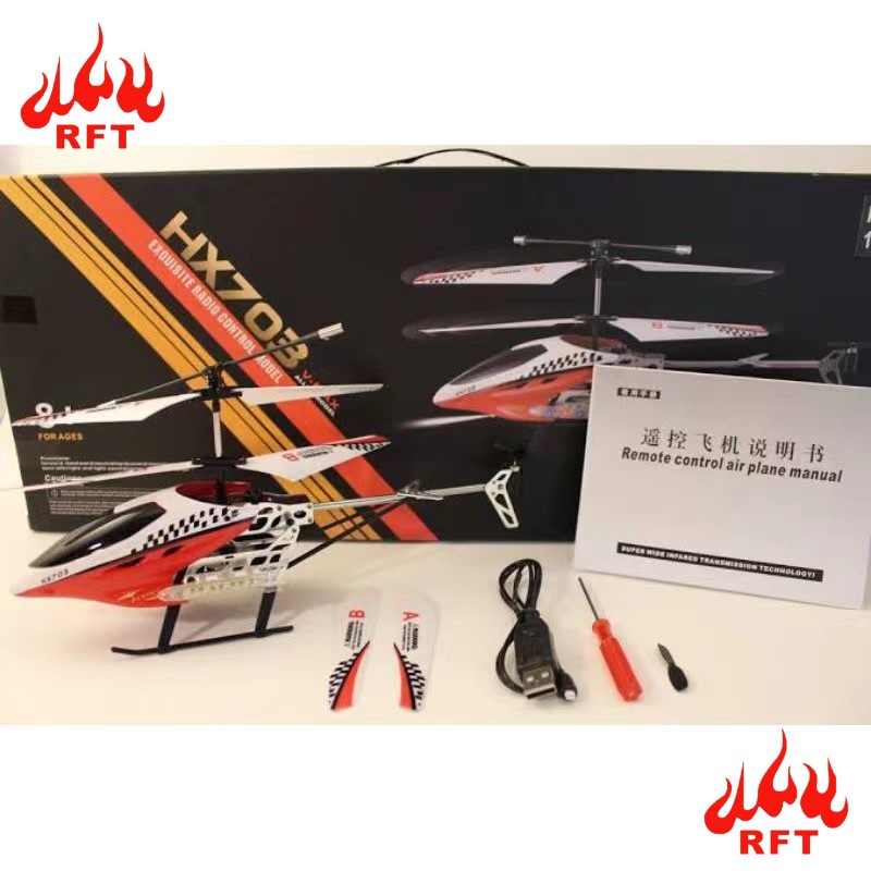 Image of HENGXIANG MAINAN RC HELI TERBANG HELICOPTER REMOTE CONTROL 3.5CH GYROSCOPE HX703 #3