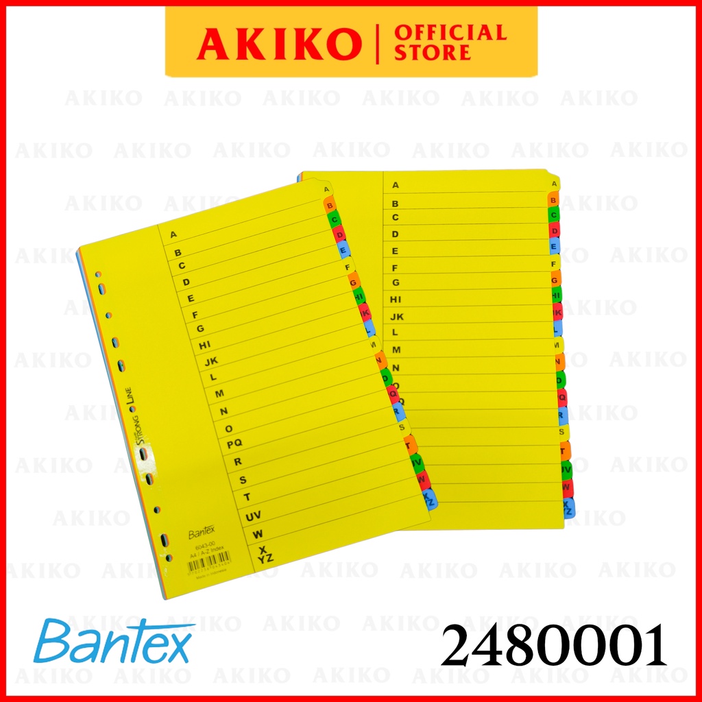 

Bantex Index A4 A