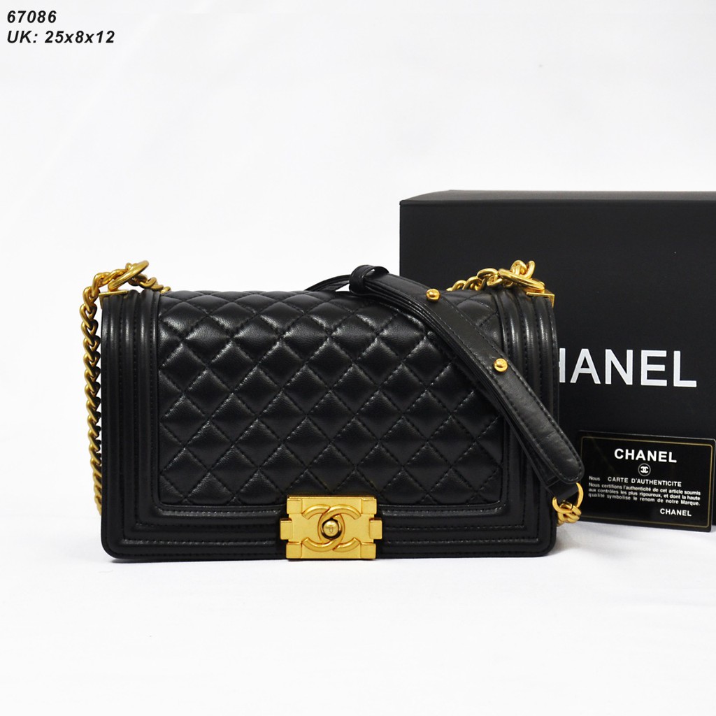 TAS CHANEL BOY OLD MEDIUM TAS FASHION WANITA TAS CANTIK TAS SELEMPANG TAS SANDANG TAS FASHIONABLE