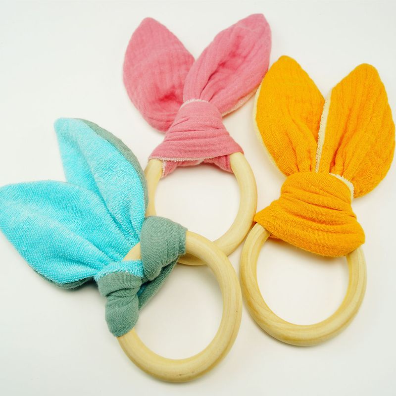 Mary Mainan Teether Bayi Newborn Bahan Kayu