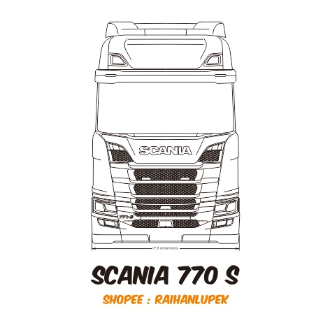 Pola Miniatur Truk Scania 770s