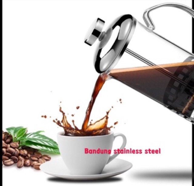 French press 1000ml coffee plunger kaca coffee maker tea seduh manual