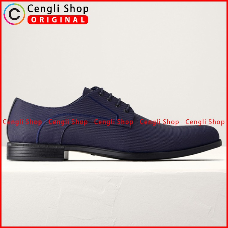 SEPATU PEDRO PRIA ASLI ORIGINAL TERBARU PANTOFEL BIRU NAVY BLUE PEDPM146380002