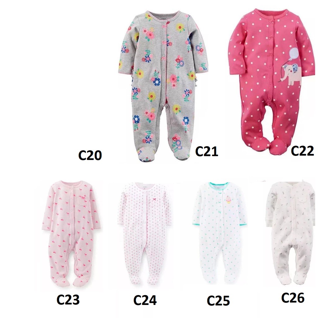 (Kiddiwear) C20-26 Jumper bayi panjang  / sleepsuit bayi