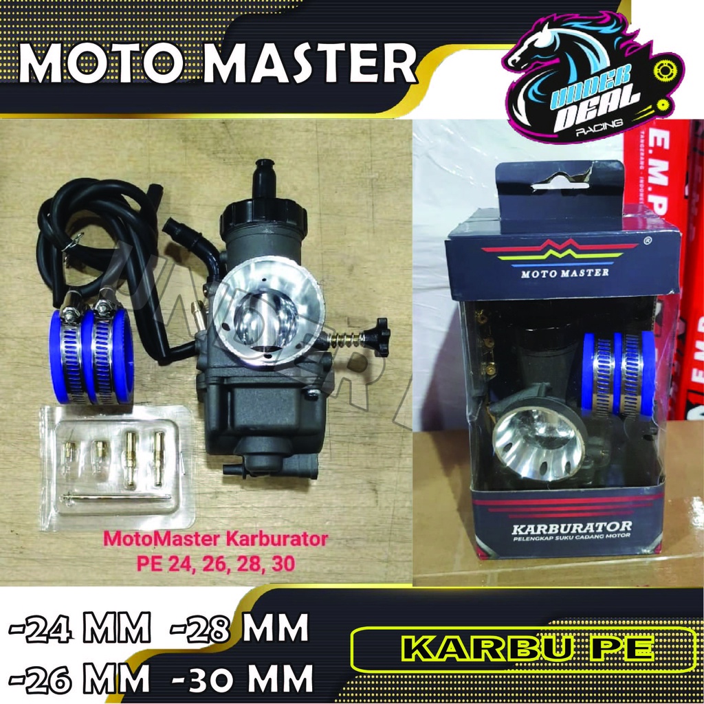 Moto master Karbu Pe 24 26 28 30 mm Black Series
