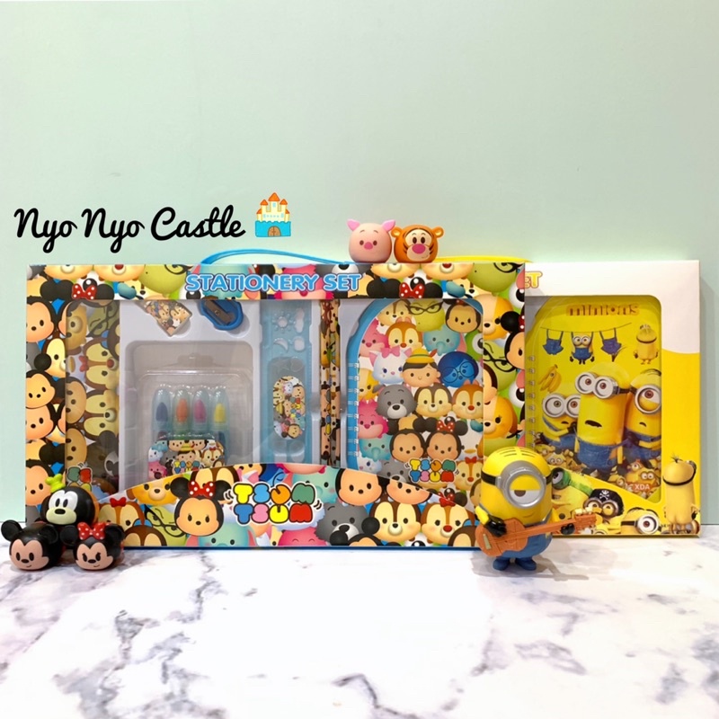 

Stationary Set Large 8in1 Peralatan Tulis Anak + Crayon Susun 12 Colors Spiderman Little Pony Minion