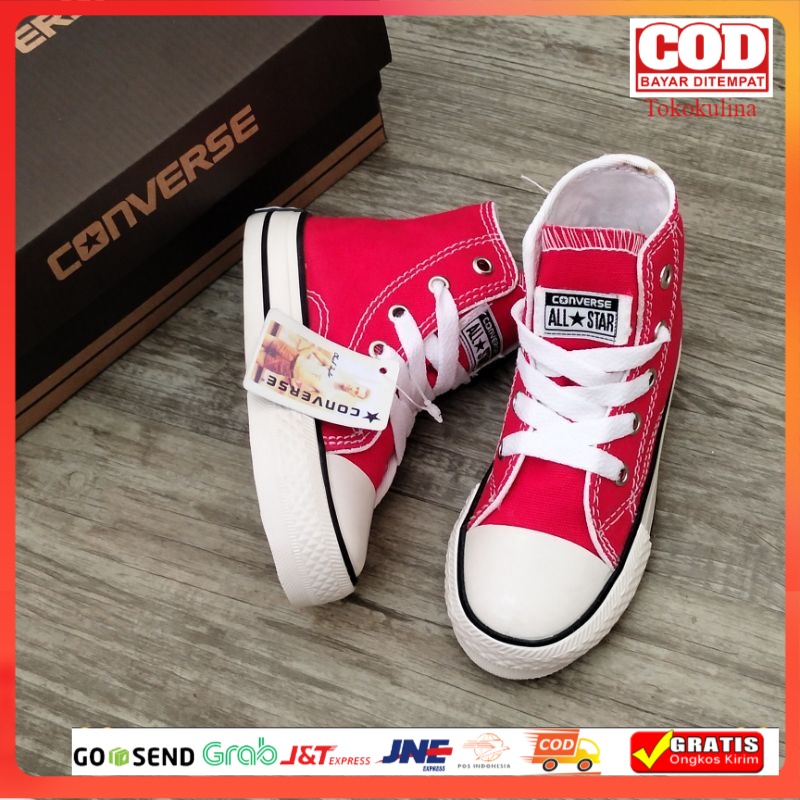 Sepatu Converse Anak Model Tinggi / Sepatu Anak Laki-laki / Sepatu Sekolah Anak / Sepatu Allstar Anak / Sepatu unisex / Sepatu Converse Premium