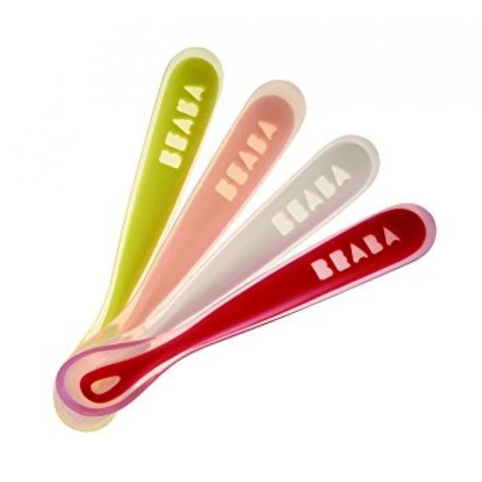 Beaba 1st Age Soft Silicone Spoon / Sendok Silikon Bayi (Tersedia varian warna)