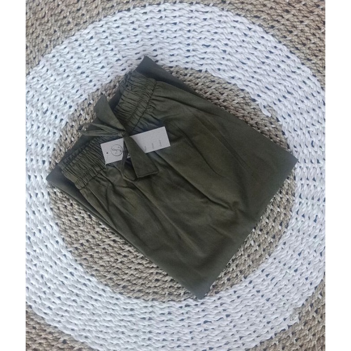 ROK A LINE PANJANG KATUN BANKOK ROK PANJANG A LINE POLOS-Army