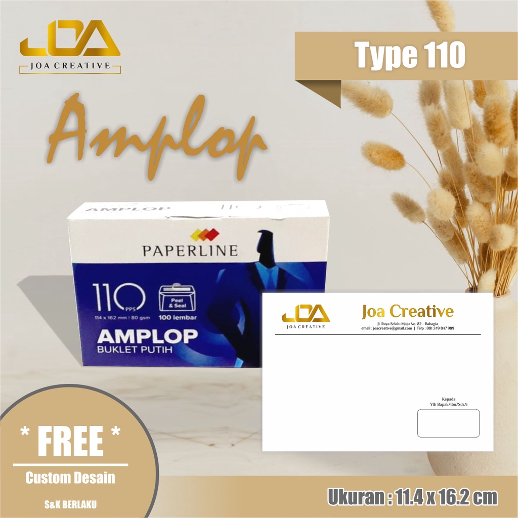 

Amplop Custom Type 110