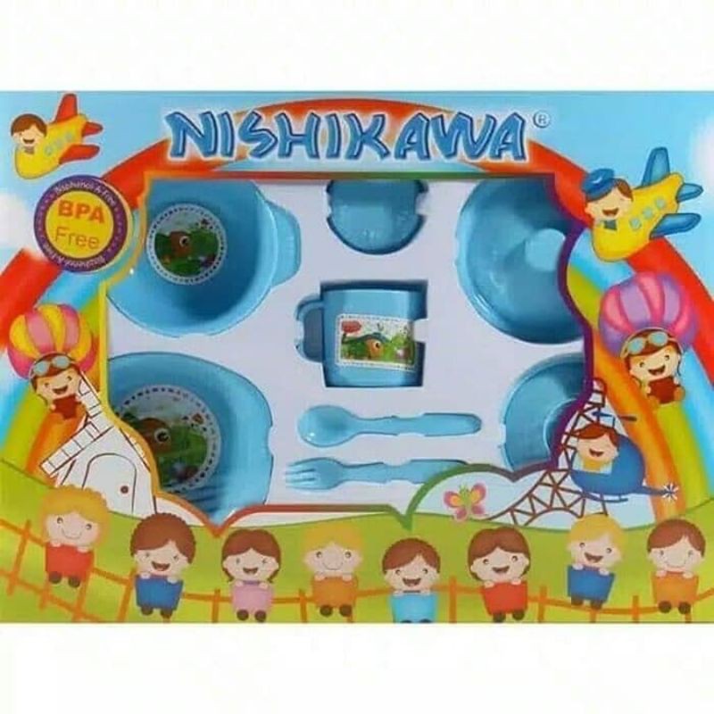 Nishikawa Feeding Set Besar ( Perlengkapan Makan Bayi )