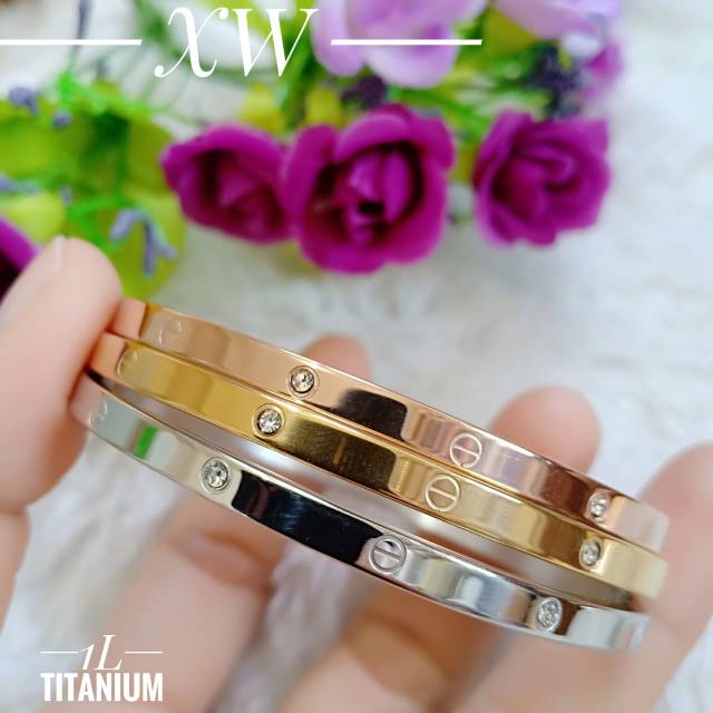 Gelang titanium set 3pc G01019