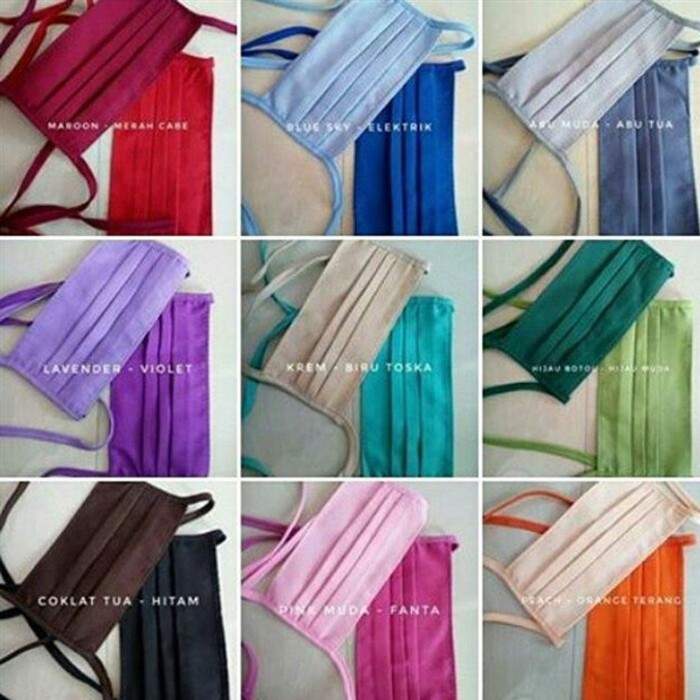 Masker Hijab Kain [ isi 12 pcs ]