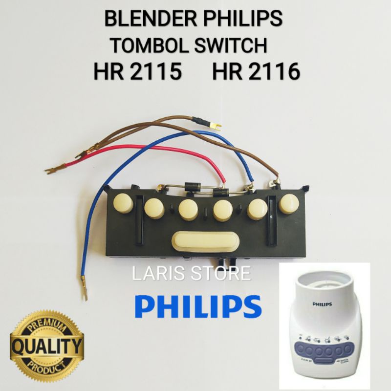 Switch Tombol Blender Philips Original HR 2115 HR 2116 Switch On / Off