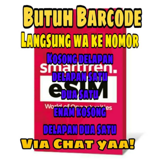 E SIM Smartfren prabayar 90 GB 4g LTE termurah