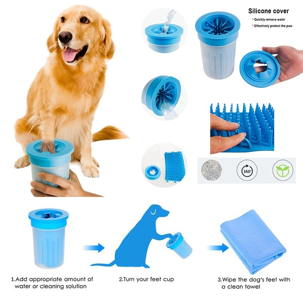 Paw Cleaner Cat Dog- Alat Pembersih Kaki Anjing Kucing-Pet Foot Washer