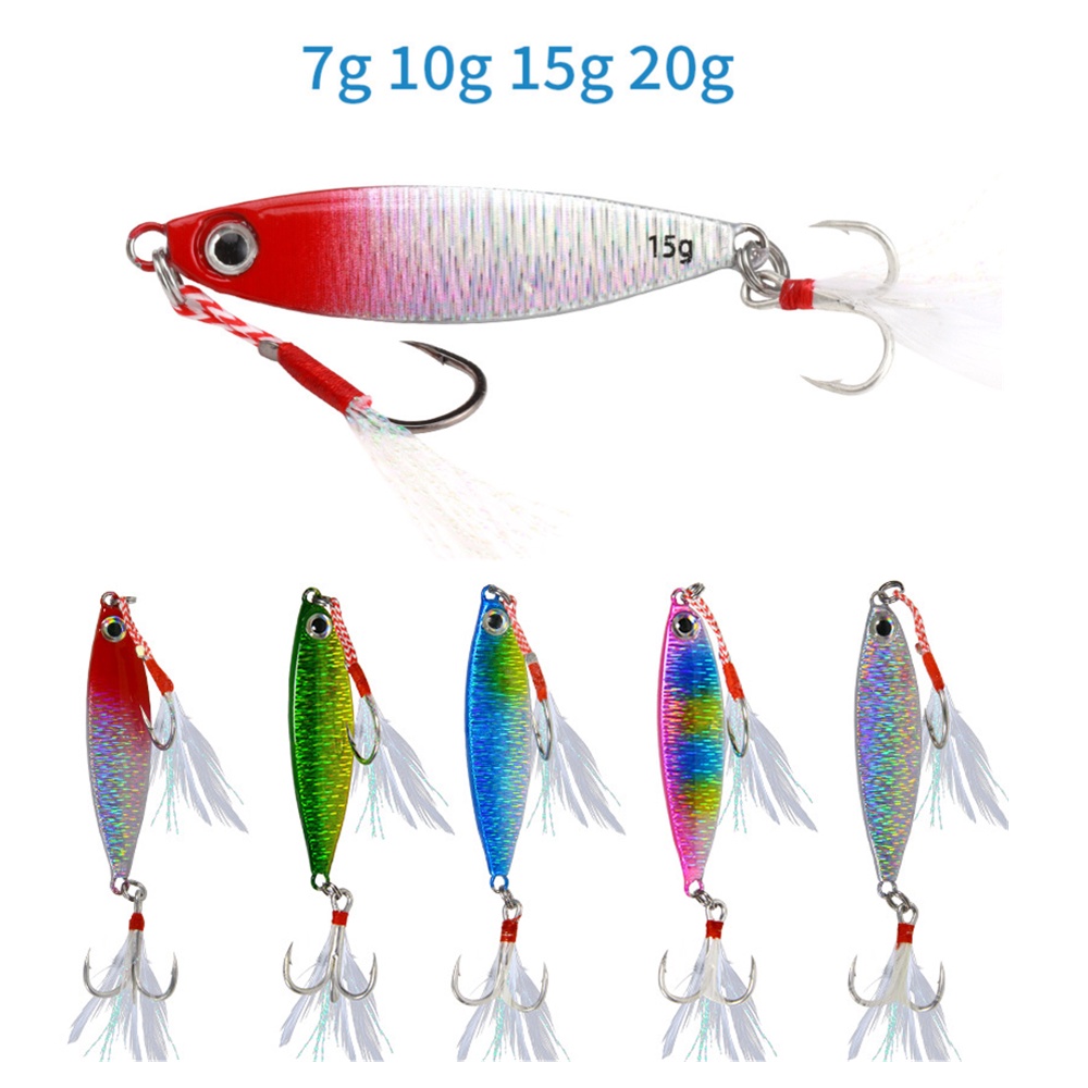 Umpan Pancing Bentuk Sendok Bahan Metal Ukuran 7g 10g 15g 20g