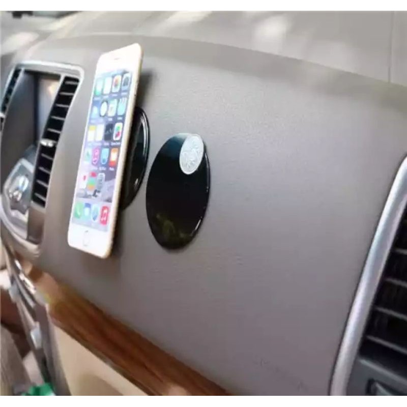 Nano Sticky Pad Bulat Tatakan Dashboard Anti Slip Mobil