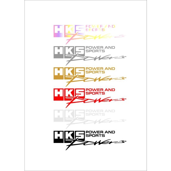 STICKER HKS POWER STICKEE MOTOR MOBIL CUTTING