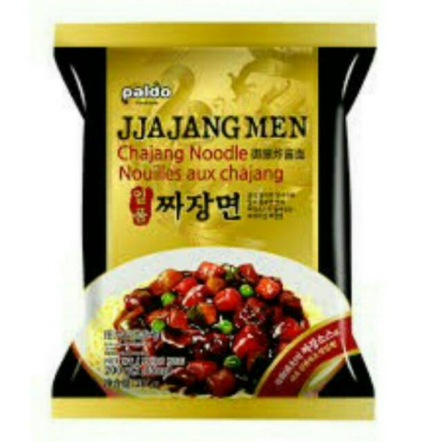 Paldo Jjajangmen / Jjangmen / Jjangmyeon Chajang Noodle Mie Korea Hitam