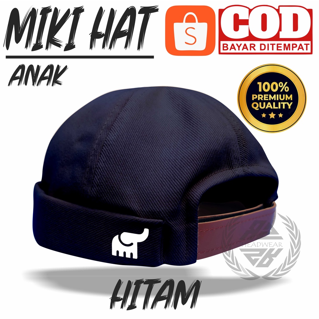 Miki Hat Anak Laki Laki 3 Tahun Keatas Topi Miki Hat Premium Original Logo Gajah