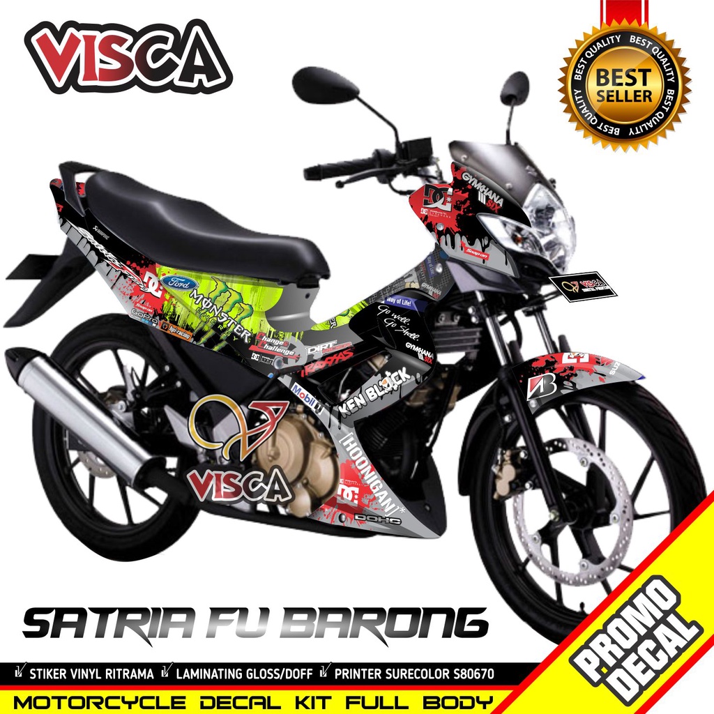 Decal Satria Fu Barong 2012 Full Body Stiker Satria Fu Barong 2012 Full Body Striping Satria Fu Baro