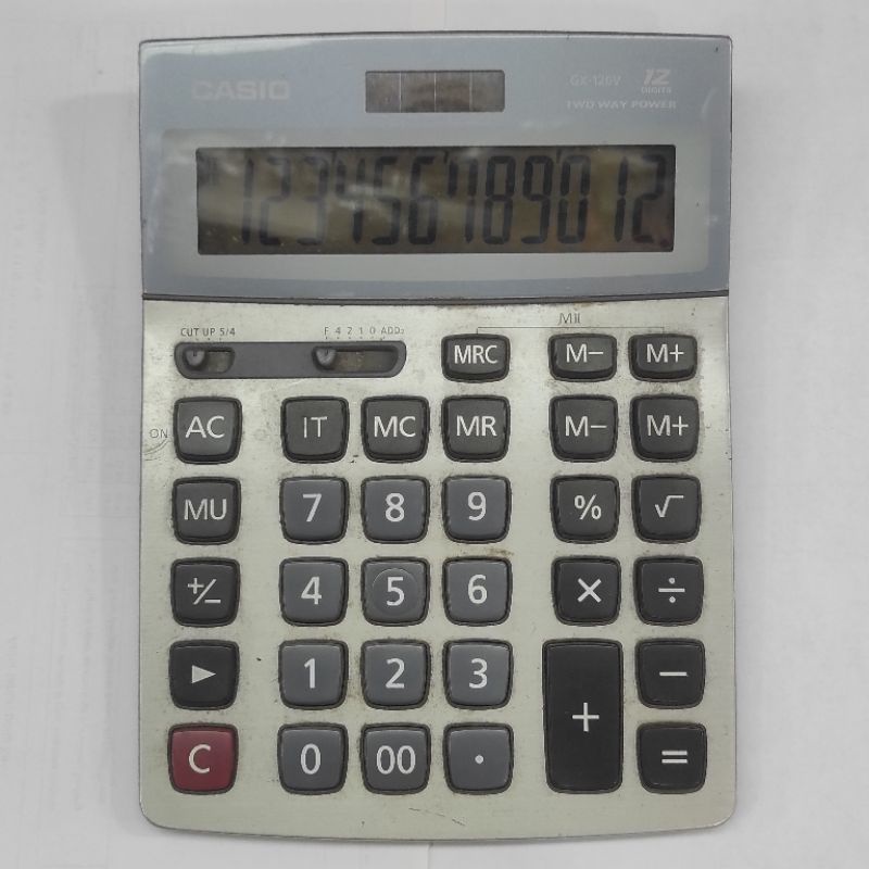 

Kalkulator Meja Casio GX 120V ORI Layar Agak Gelap Baca Deskripsi