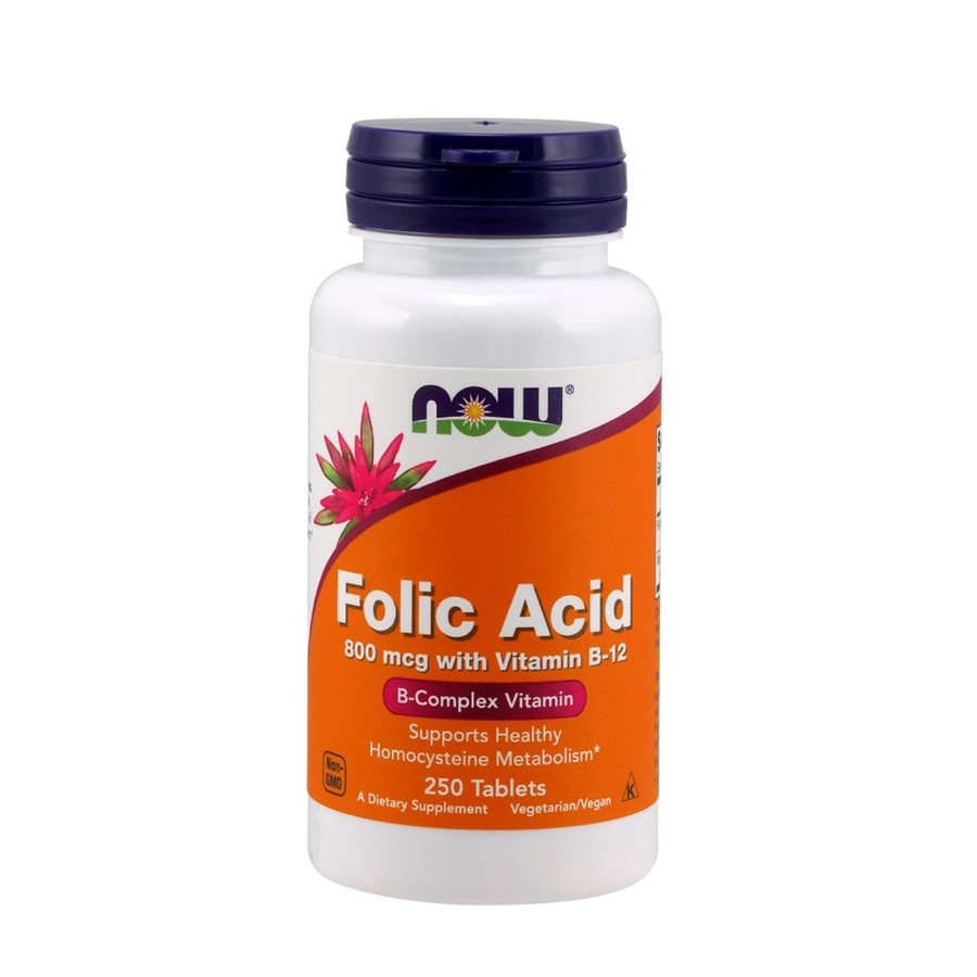 NOW FOLIC ACID 800MCG 250 TABS