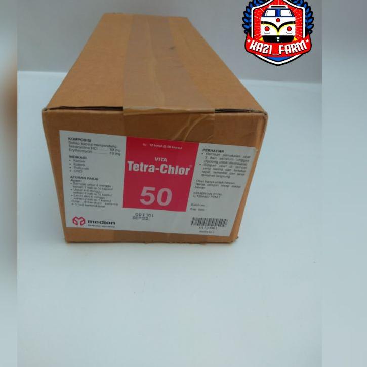 Menarik.. vita tetra-chlor 1dus isi 12 (botol) @50kapsul