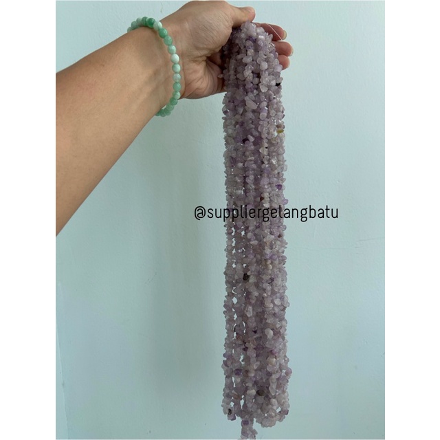 kerikil Batu alam amethyst KECUBUNG MUDA 1cm amethys kalimantan ungu