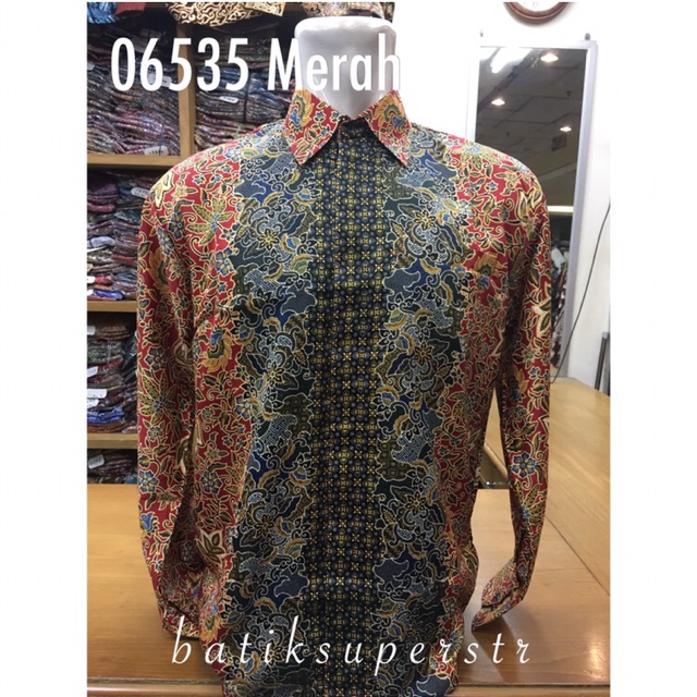 06535 Motif Lasem Kemeja Batik Hem Batik Baju Batik Pria Batik Lasem
