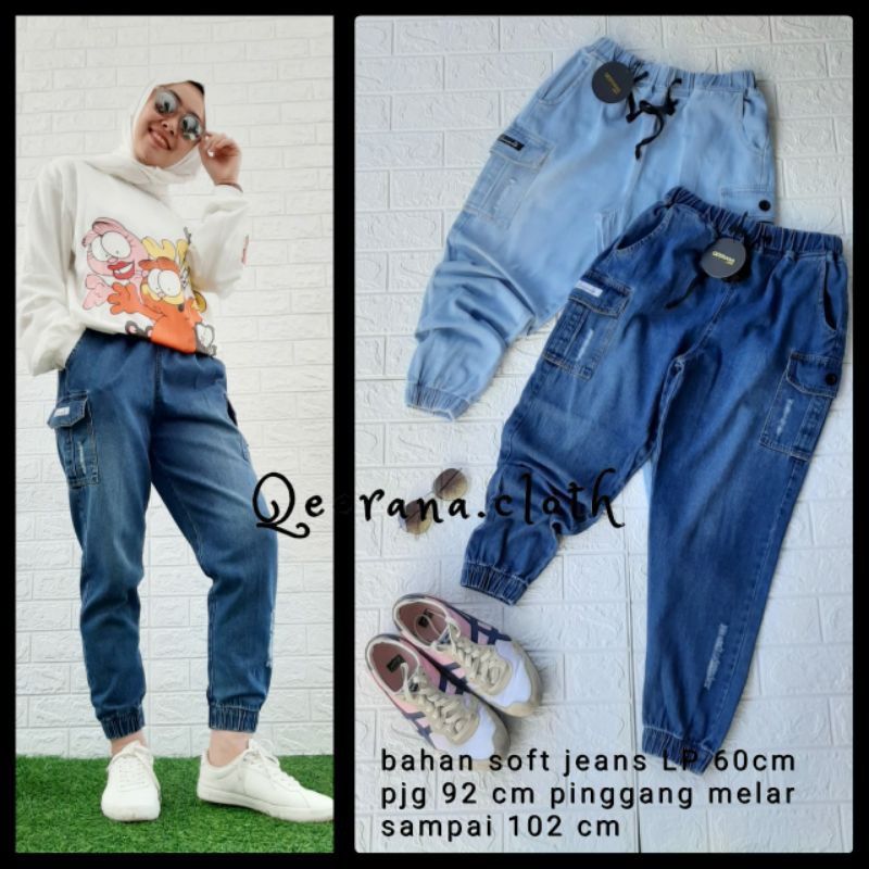 JOGGER JEANS QEERANA CLOTH ORIGINAL