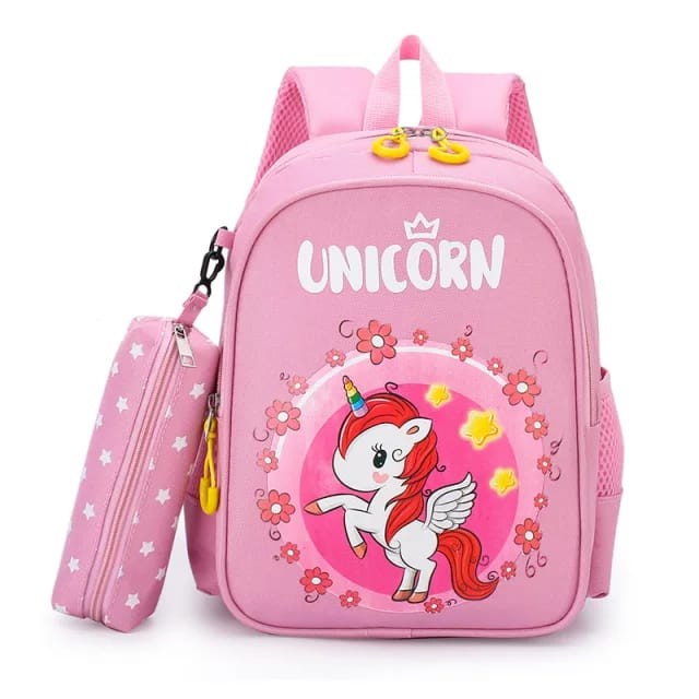 TAS RANSEL CEWEK UNICORN ANAK SEKOLAH PEREMPUAN TK SD LUCU MURAH PINK UNGU TERLARIS AWET KADO HADIAH